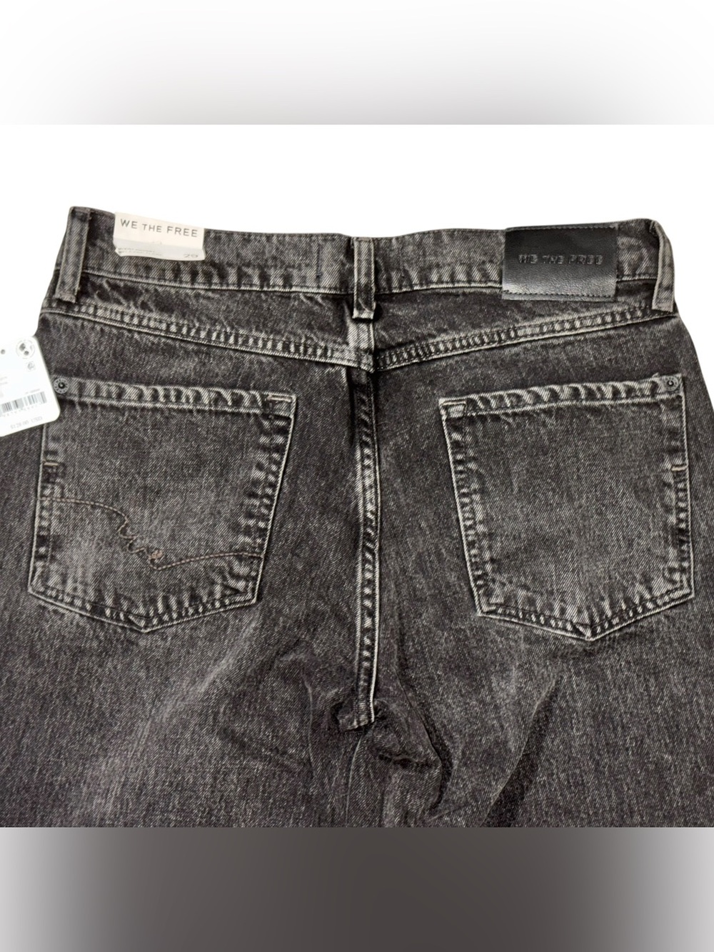 We The Free Washed Black Wide-Leg Flare Jeans, Size 29 - Picture 7 of 12